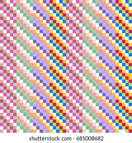 Seamless Pattern - Modern pattern using pixels.