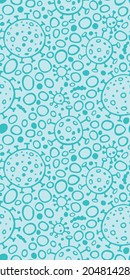 Patrón sin foco de moléculas, células de virus, bacterias. Pandemia, epidemia covid-19. Concepto primitivo de química, microorganismos, investigación científica. Textura vectorial en el estilo de doodle de contorno aislado