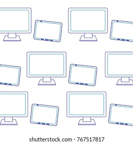 seamless pattern monitor tablet device technology design