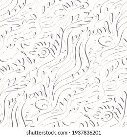 Seamless pattern with monochrome abstract pattern. Vector illustration.