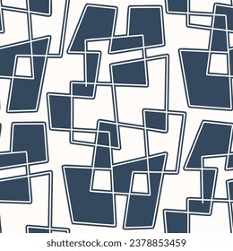 Seamless pattern with monochrome abstract pattern. Vector illustration.