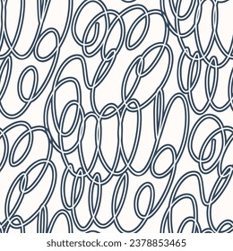 Seamless pattern with monochrome abstract pattern. Vector illustration.
