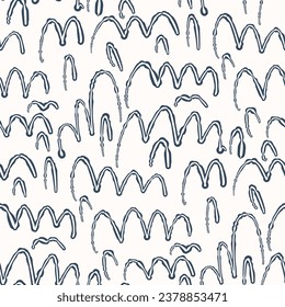 Seamless pattern with monochrome abstract pattern. Vector illustration.