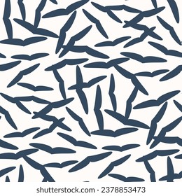 Seamless pattern with monochrome abstract pattern. Vector illustration.