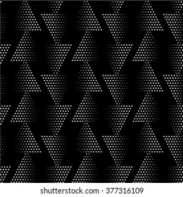 Seamless pattern. Monochrome. Backdrop. Web. Vector illustration. Vintage geometric texture with repeated dots of different sizes.