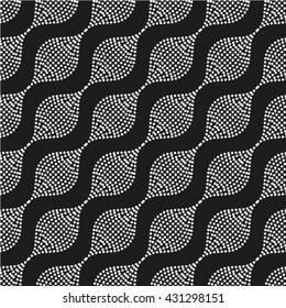 Seamless pattern. Monochrome. Backdrop. Web. Vector illustration. Vintage geometric texture with repeated dots.