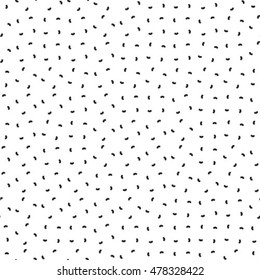 Seamless pattern. Monochrome. Backdrop. Web. Vector illustration. Vintage geometric texture with repeated dots of different sizes.