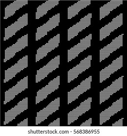 Seamless pattern. Monochrome. Backdrop. Web. Vector illustration. 
Vintage geometric texture with repeated dots of different sizes.
