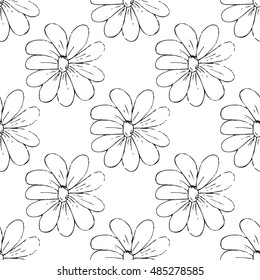 Seamless pattern of monochrome colors on a light background.