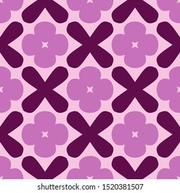 Seamless pattern with monochrome flowers on a white background.
