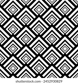 Patrón geométrico monocromo sin costuras. Minimalista elegante