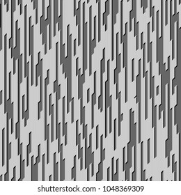 Seamless pattern with monochrome grey stripes. Abstract modern vector geometric background.