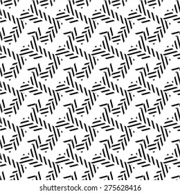 Seamless pattern. Monochrome ornament. Vector repeating texture
