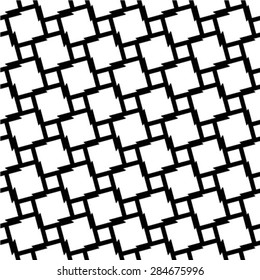 Seamless pattern. Monochrome ornament. Vector repeating texture