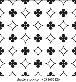 Seamless pattern. Monochrome ornament. Vector repeating texture