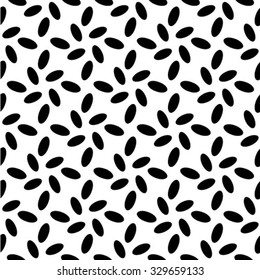 Seamless pattern. Monochrome ornament. Vector repeating texture