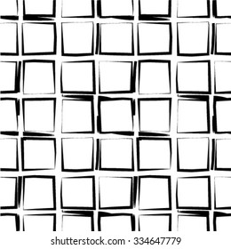 Seamless pattern. Monochrome ornament. Vector repeating texture