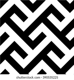 Seamless pattern. Monochrome ornament. Vector repeating texture