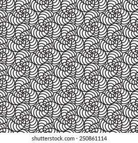 Seamless pattern. Monochrome stylish texture. Repeating geometric shapes.