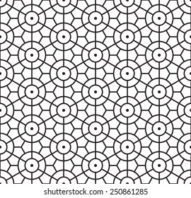 Seamless pattern. Monochrome stylish texture. Repeating geometric shapes. 