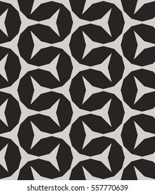 Seamless pattern. Monochrome texture of repeating geometric tiles.  
