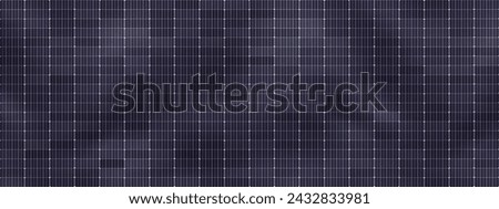 Seamless pattern with monocrystalline solar panels texture. Eco-trend for obtaining energy from renewable sources. Vector bg using gradient mesh