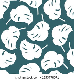 seamless pattern. Monstera. eps10 vector illustration