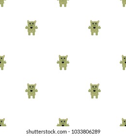 
Seamless pattern with monsters. 