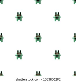 
Seamless pattern with monsters. 