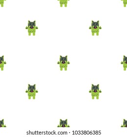 
Seamless pattern with monsters. 