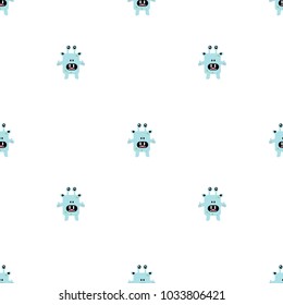 
Seamless pattern with monsters. 