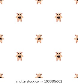 
Seamless pattern with monsters. 