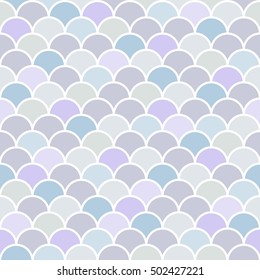 seamless pattern Moroccan style, colorful fish scale background vector