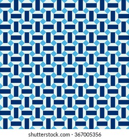 Seamless pattern in Moroccan style. Mosaic tile.
Islamic traditional ornament. Geometric background.
Vector illustration. 