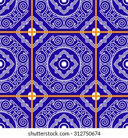 Seamless pattern from Moroccan tiles, ornaments. Can be used for web page background, wallpaper, pattern fills.