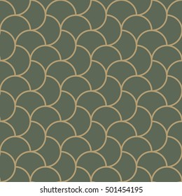 Seamless pattern moroccan vintage style, thin line tile with elegant theme background vector