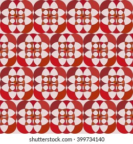 seamless pattern - a mosaic from the alternating circles. vector illustration
