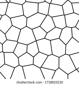 Seamless pattern. Mosaic, cellular structure. Vector design.