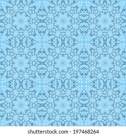 Seamless pattern with mosaic lace ornament. Vector illustration