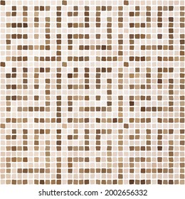 A seamless pattern of mosaic in the oriental style. An ornament for interior design, living room, kitchen, clothing, textiles, ceramic tiles for the bathroom. Vector illustration.
