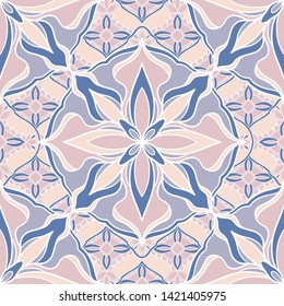 Seamless pattern mosaic oriental. Traditional antique ornament morocco and arabian. Geometry oriental ethnic tile. Vector illustration,