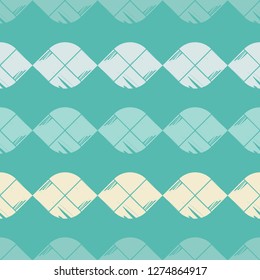 Seamless pattern. Mosaic parts painted with ink. Geometric background. Can be used for wallpaper, textile, invitation card, web page background.