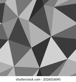 Seamless pattern. Mosaic, structure of triangles. Vector design.