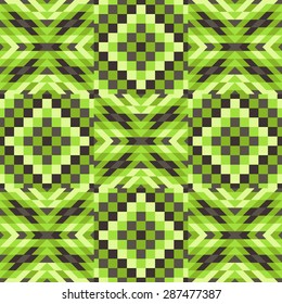 Seamless pattern. Mosaic. Template for design and decoration backgrounds, package, covers, textile. Abstract vector illustration.