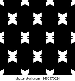 Seamless pattern. Mosaics background. Figures ornament. Ethnic wallpaper. Geometric motif. Folk image. Simple shapes backdrop. Digital paper, web design, textile print.