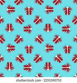 Seamless pattern with moth. Vector illustration in modern doodle style