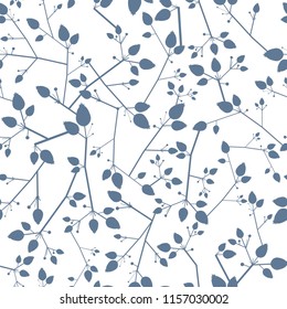 Seamless pattern with a motif of branches