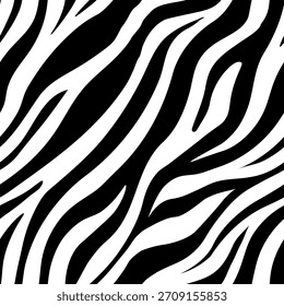 A seamless pattern motif of zebra skin's stripes