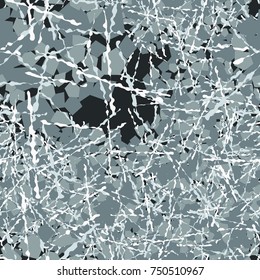 Seamless pattern. A mottled texture of small angular spots. Crumb from different substances (stone, wood chips). Recommended for 3D.