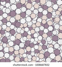 Seamless pattern. A mottled texture of smoothed hexagons.